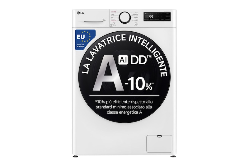 Vista frontale lavatrice F4WR6010AGW